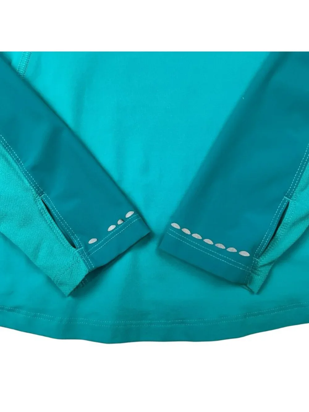Lululemon Athletica Half-Zip Long Sleeve Athletic Jacket Womens 6 Turquoise Nylo